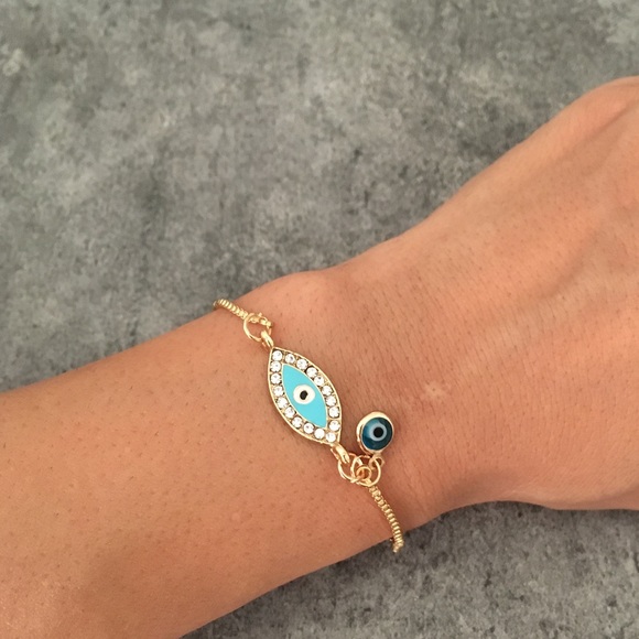 Evil Eye Adjustable Bracelet - Picture 2 of 7